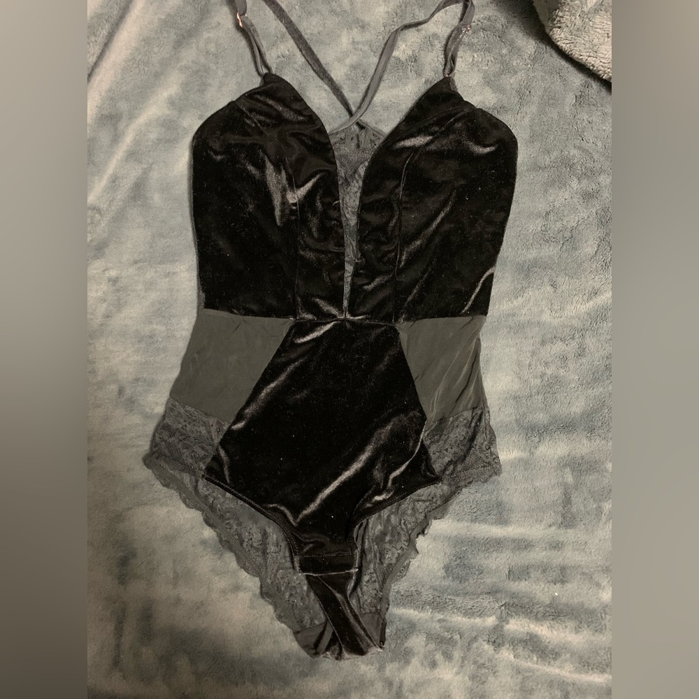 Velvet bodysuit